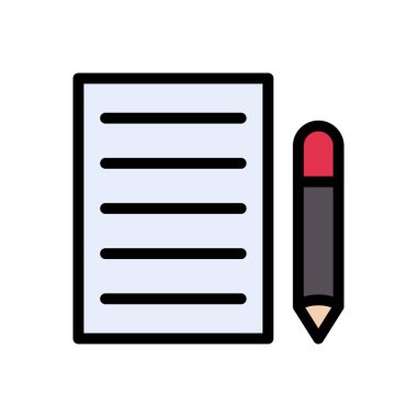 kontrat vektör düz renk simgesi