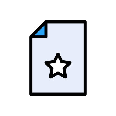 favori vektör düz renk simgesi