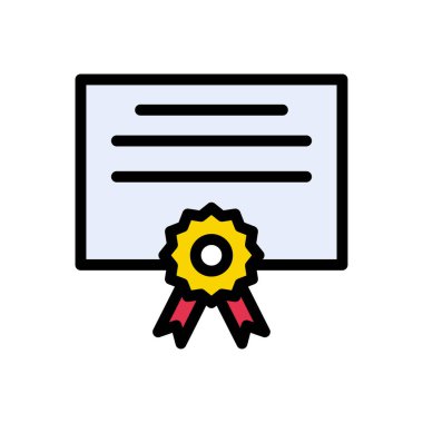 derece vektör düz renk simgesi