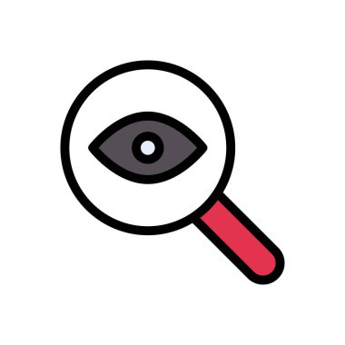 görünür vektör düz renk simgesi