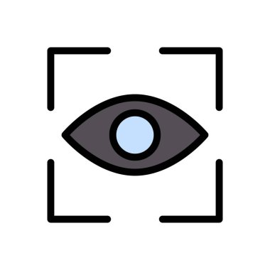 kamera vektörü düz renk simgesi