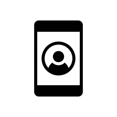 profil vektörü düz simgesi