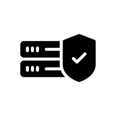 veritabanı vektör düz simgesi