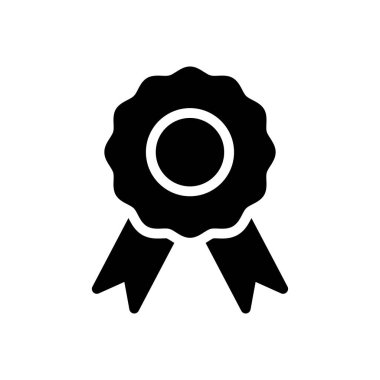 Rozet vektör düz simgesi