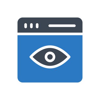 Web sayfası vektör renk simgesi