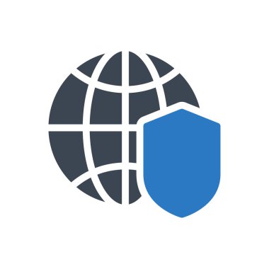 güvenlik vektörü renk simgesi