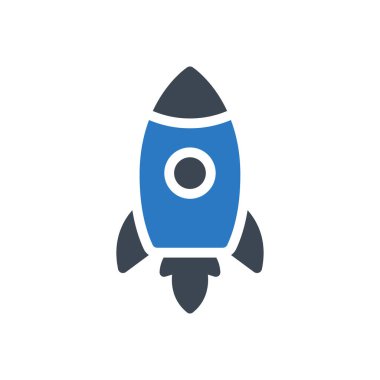 roket vektör renk simgesi