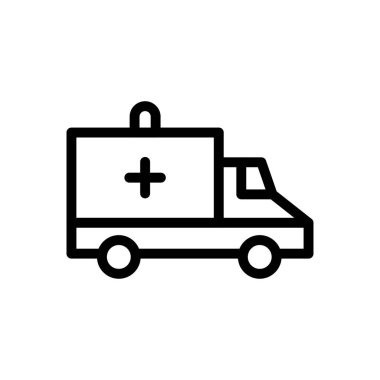 acil vektör ince çizgi simgesi