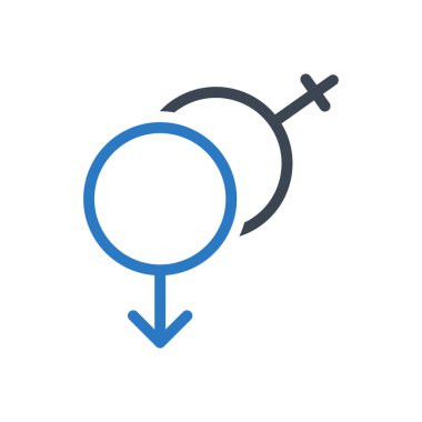 kadın vektör renk simgesi