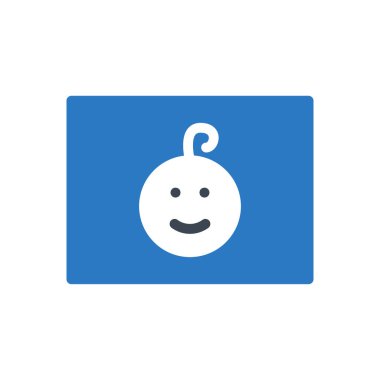 çocuk vektör renk simgesi