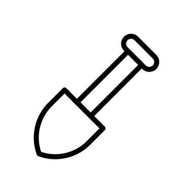 maça vektörü ince çizgi simgesi