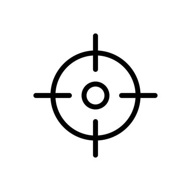 odaklanmak vektör ince çizgi simgesi