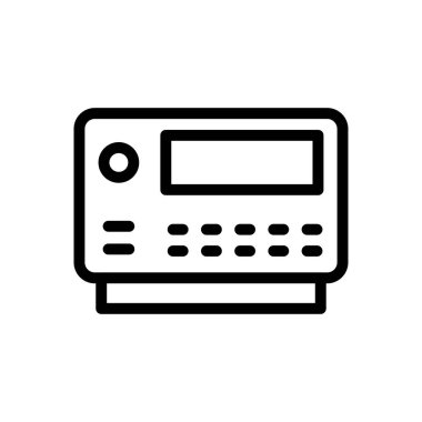 makine vektörü ince çizgi simgesi