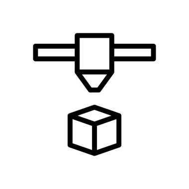 parsel vektör ince çizgi simgesi