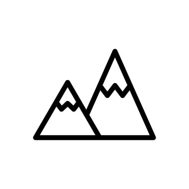 tepeler vektör ince çizgi simgesi