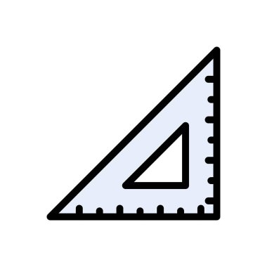 açıölçer vektör düz renk simgesi