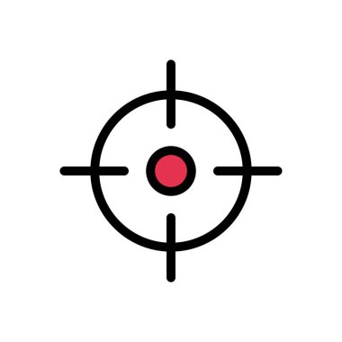 düz vektör renk simgesine odaklan