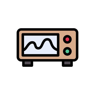 vektör düz renk simgesini izle