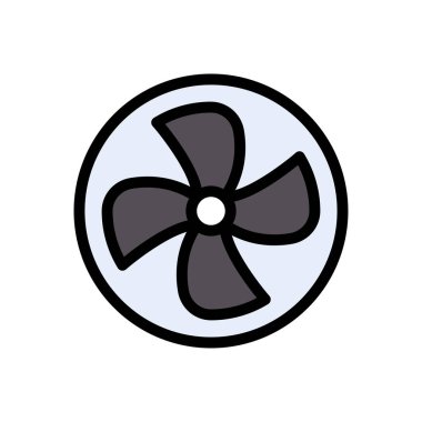 Vantilatör vektör düz renk simgesi