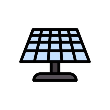 panel vektörü düz renk simgesi