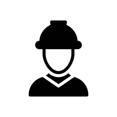 Mühendis vektör düz simgesi