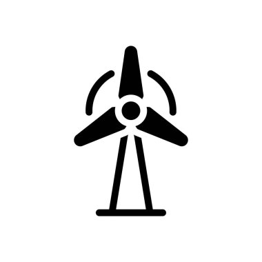 Yel değirmeni vektör düz simgesi