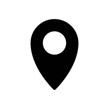 pin vektör düz simgesi