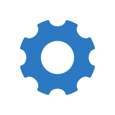 dişli vektör renk simgesi