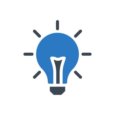 ampul vektörü renk simgesi