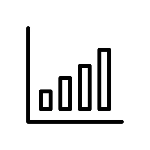 Grafik Vektörü Ince Çizgi Simgesi — Stok Vektör