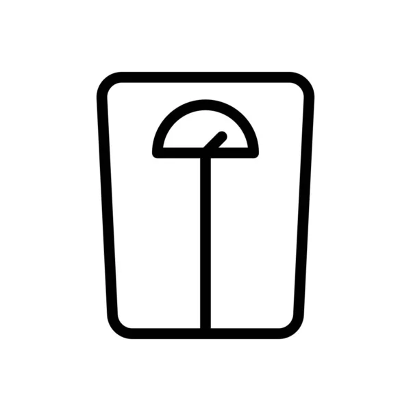 Meter Vektor Thin Line Symbol — Stockvektor