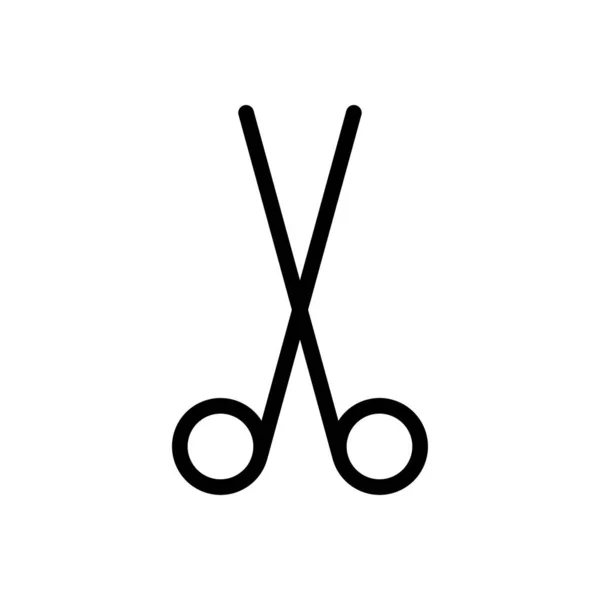 Schnittvektor Dünne Linie Symbol — Stockvektor