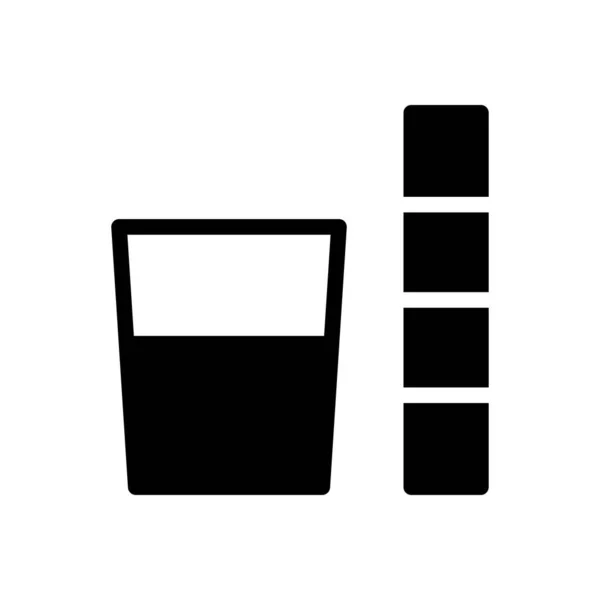 Trinken Vektor Glyphen Farbe Symbol — Stockvektor