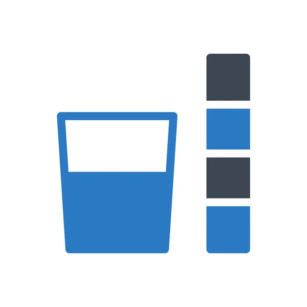Trinken Vektor Glyphen Farbe Symbol — Stockvektor