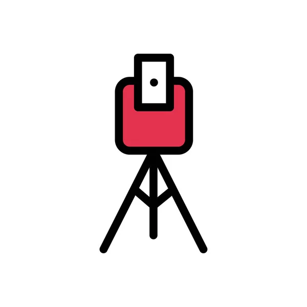 Surveyor Vector Flat Color Icon — Stock Vector