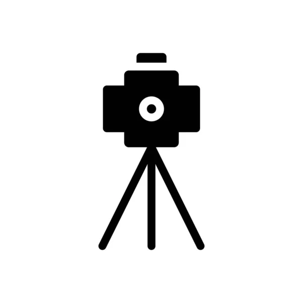 Camera Vector Glyph Flat Icon — Stock Vector