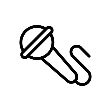 hoparlör vektörü ince çizgi simgesi