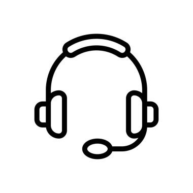 ses vektörü ince çizgi simgesi