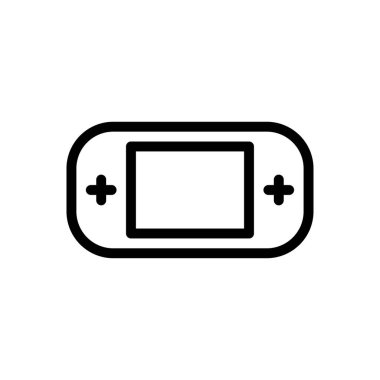 oyun vektörü ince çizgi simgesi