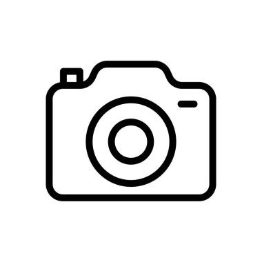 DSLR vektör ince çizgi simgesi