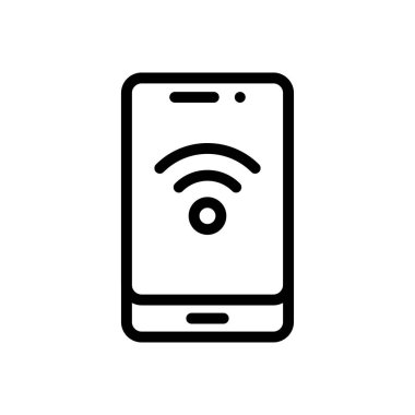 internet vektörü ince çizgi simgesi