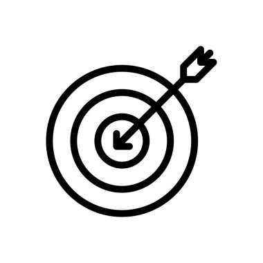 odaklanmak vektör ince çizgi simgesi