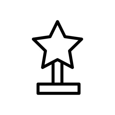 ödül vektörü ince çizgi simgesi