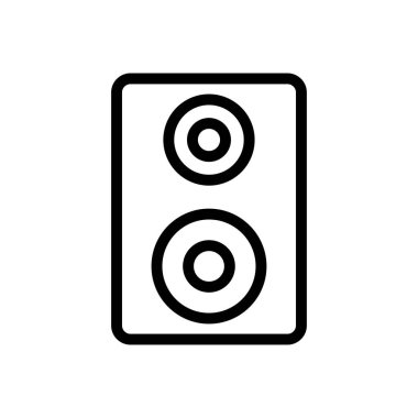 woofer vektör ince çizgi simgesi