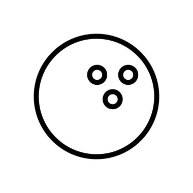 Skittle vektör ince çizgi simgesi