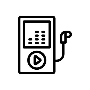 oyuncu vektörü ince çizgi simgesi