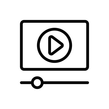 oyuncu vektörü ince çizgi simgesi