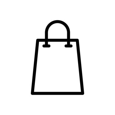 Alışveriş vektörü ince çizgi simgesi