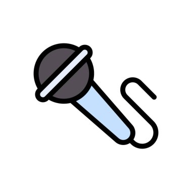 hoparlör vektörü düz renk simgesi