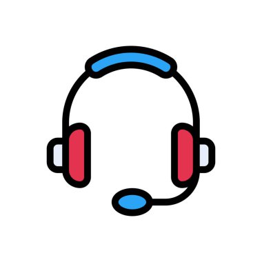 ses vektörü düz renk simgesi